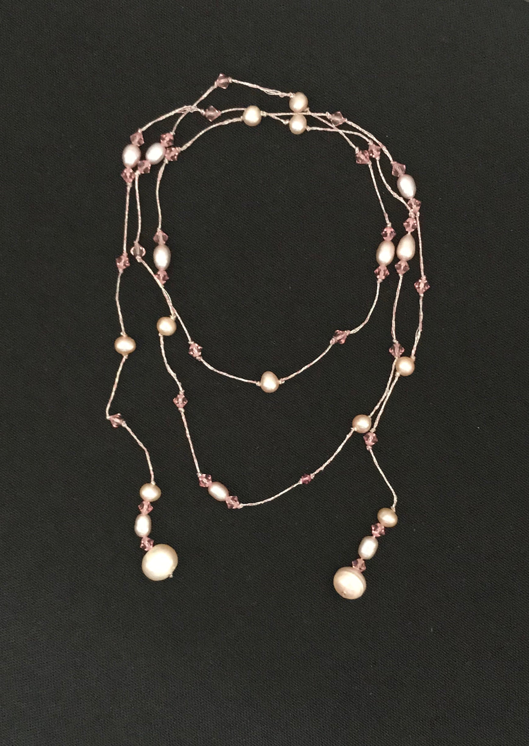 Pink Pearl Lariat image 0
