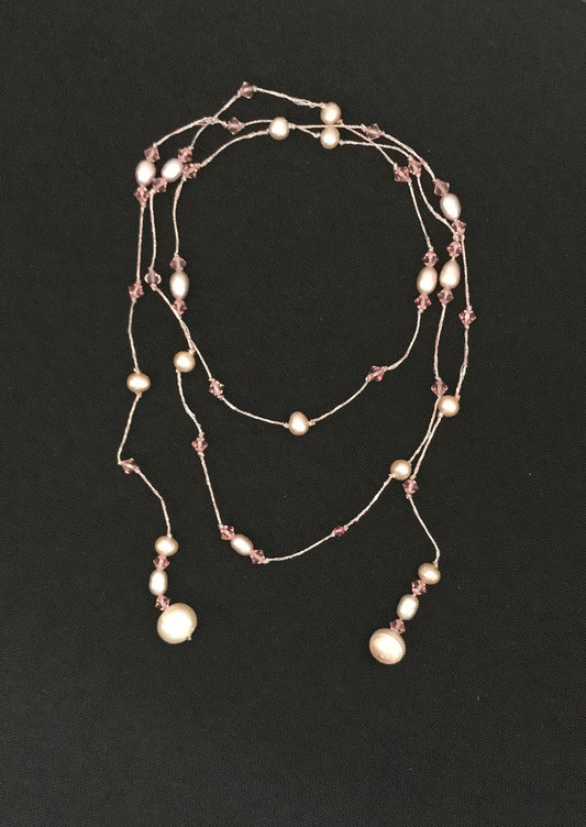 Pink Pearl Lariat image 0