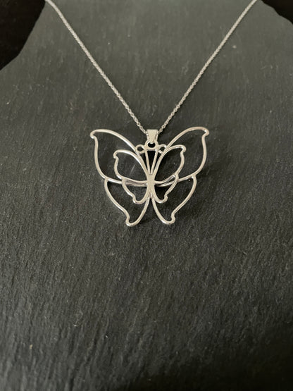 Silver Butterfly Pendant image 1