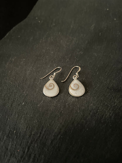 Shiva Shell Teardrop Earrings image 1