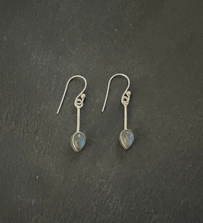 Labradorite and Silver Earrings image 0