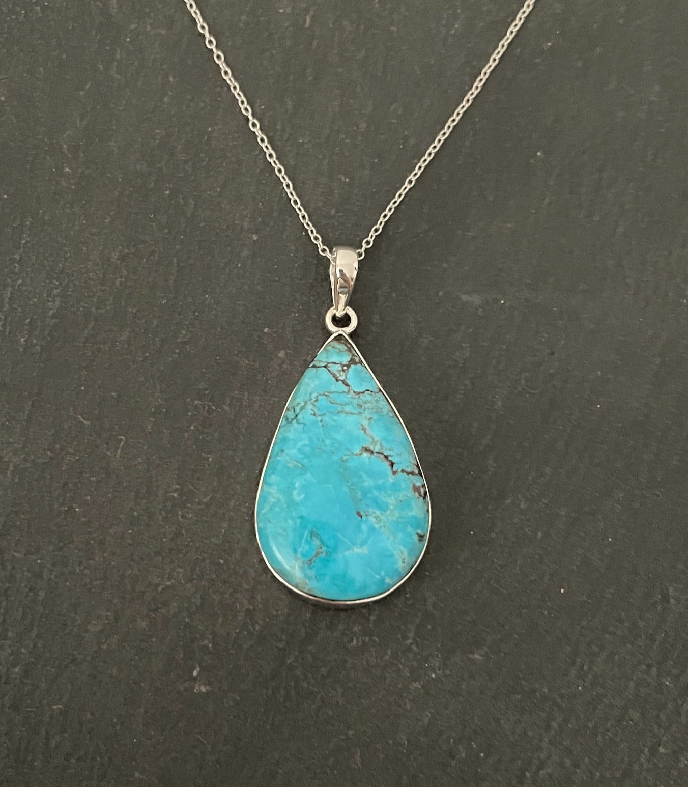 Turquoise Teardrop Pendant image 0