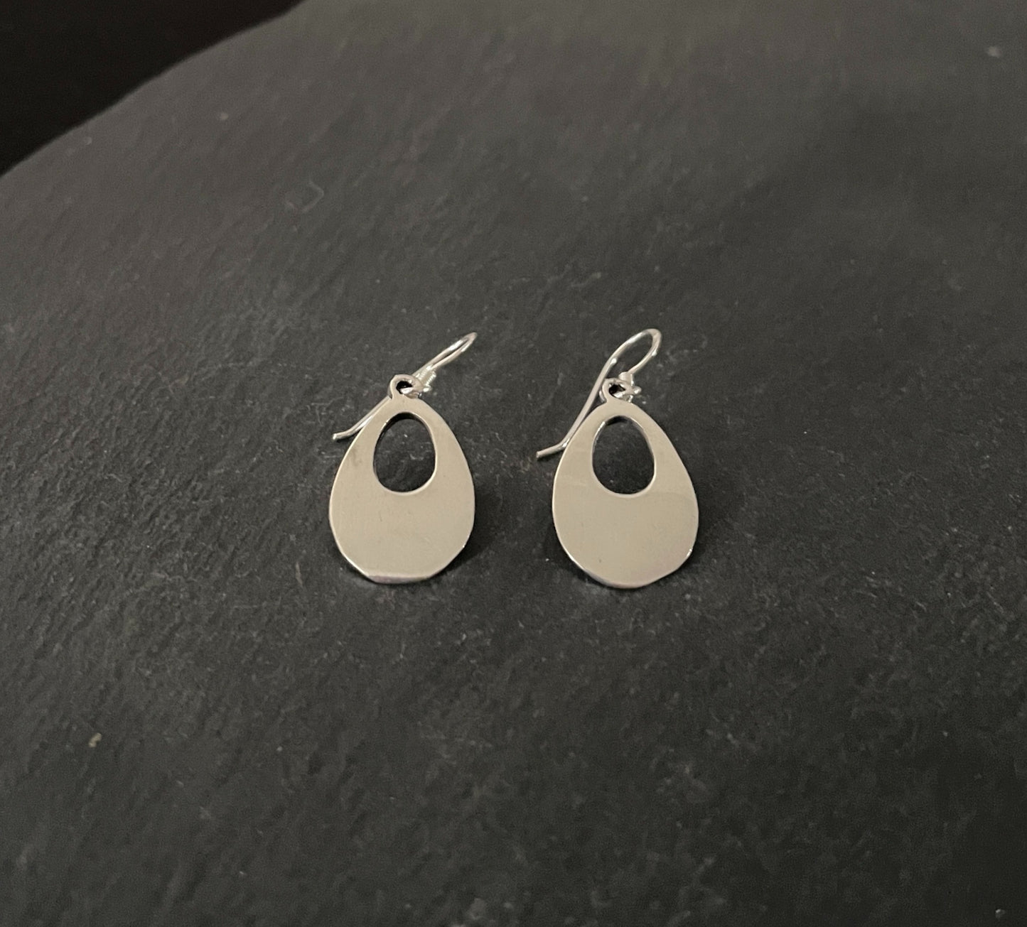 Silver Teardrop Earrings image 1