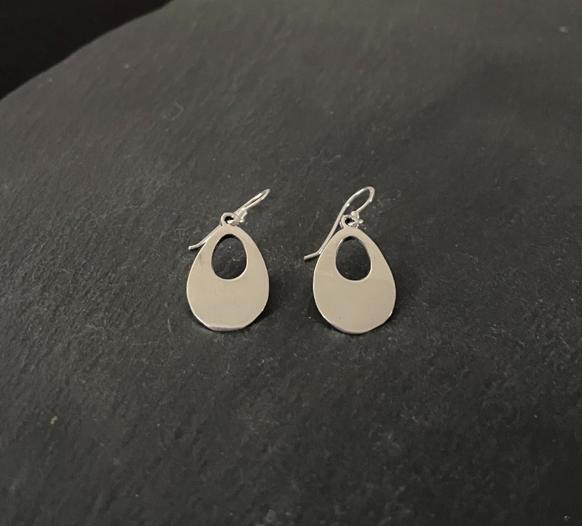 Silver Teardrop Earrings image 1
