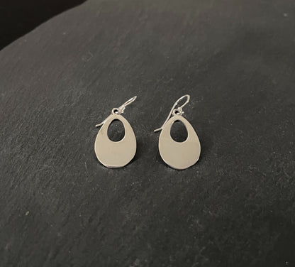 Silver Teardrop Earrings image 1