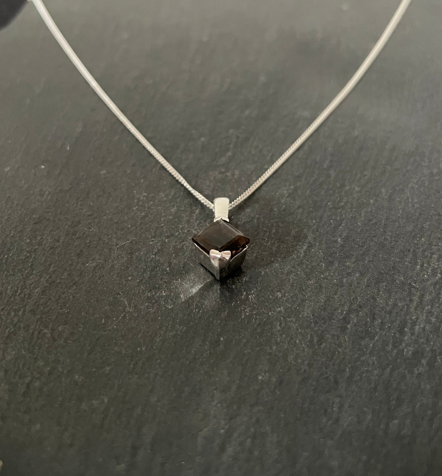 Smokey Quartz and Silver Pendant image 1