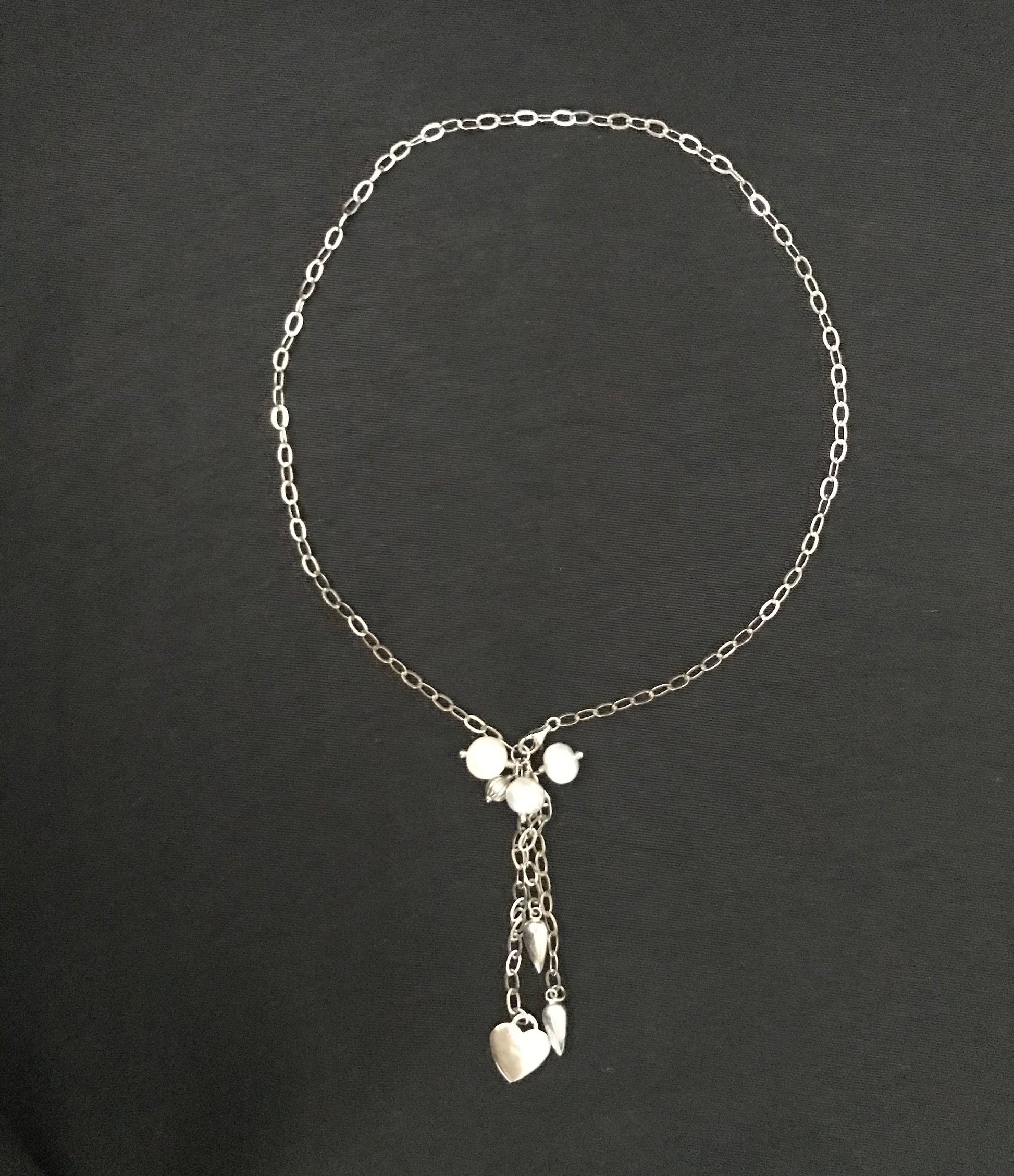 Pearl and Silver Necklace image 0