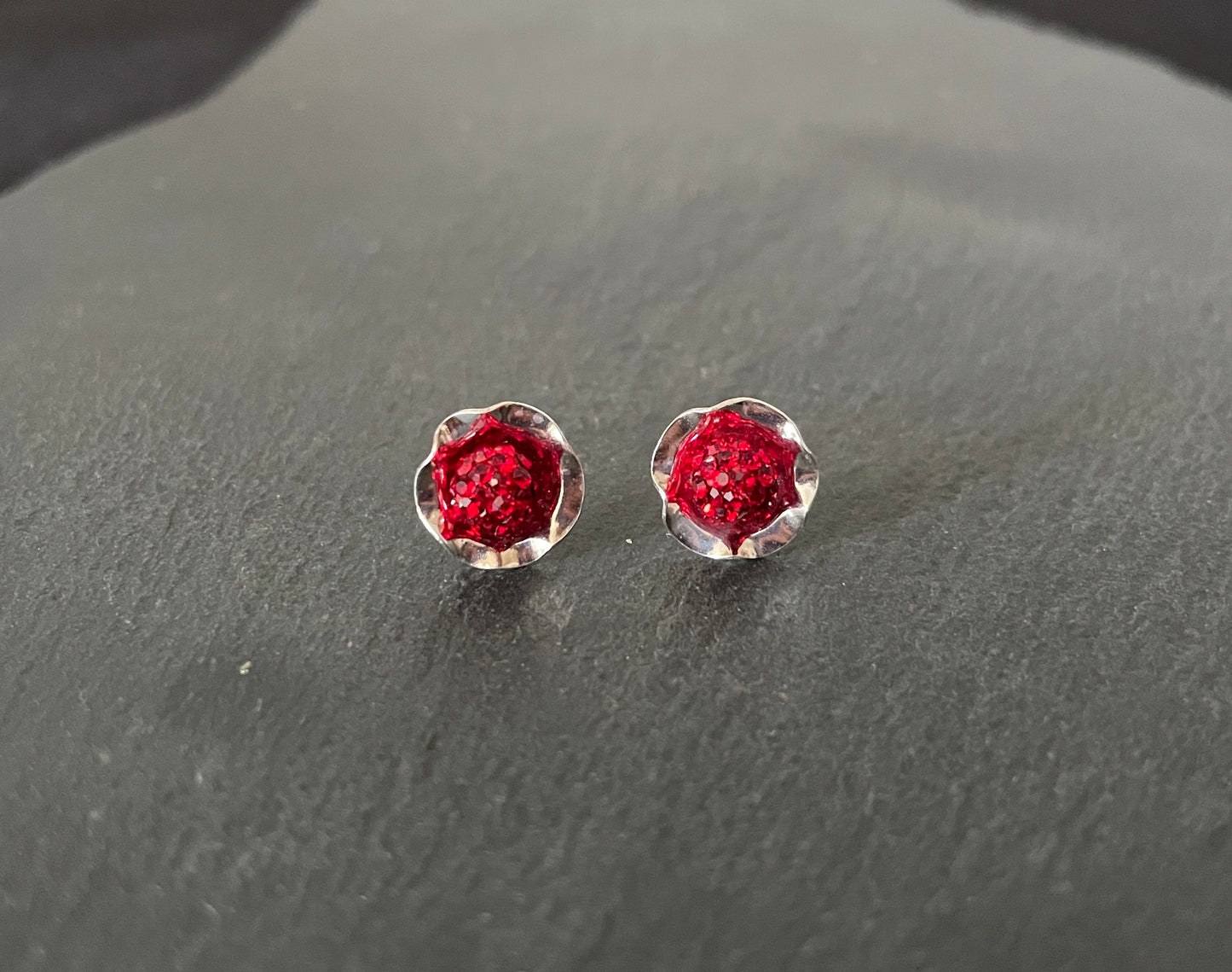 Cubic Zirconia Ball Flower Stud Earrings image 4