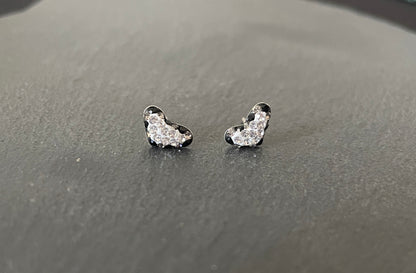 Cubic Zirconia Heart Stud Earrings image 6