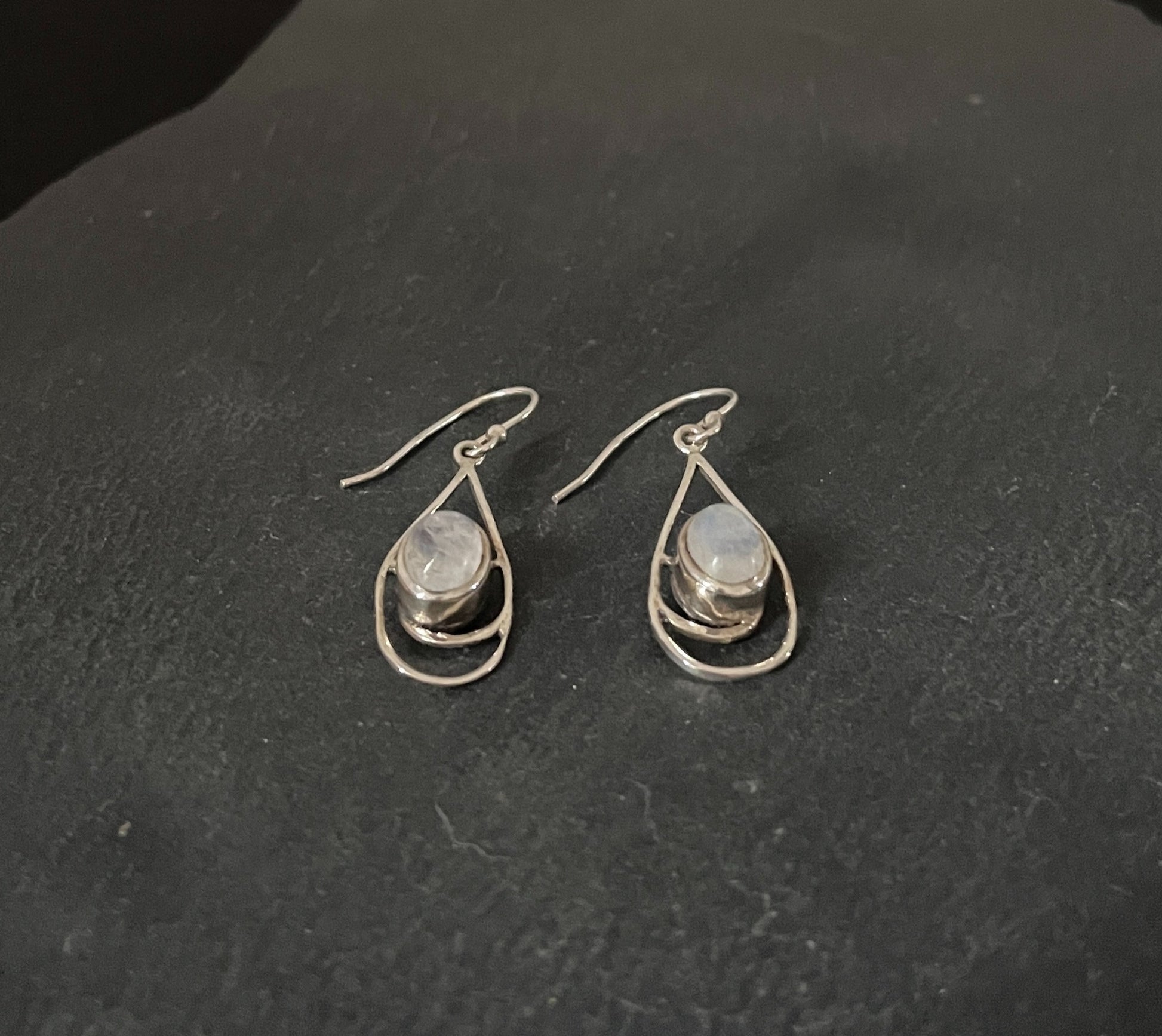 Moonstone and Silver Earrings image 1