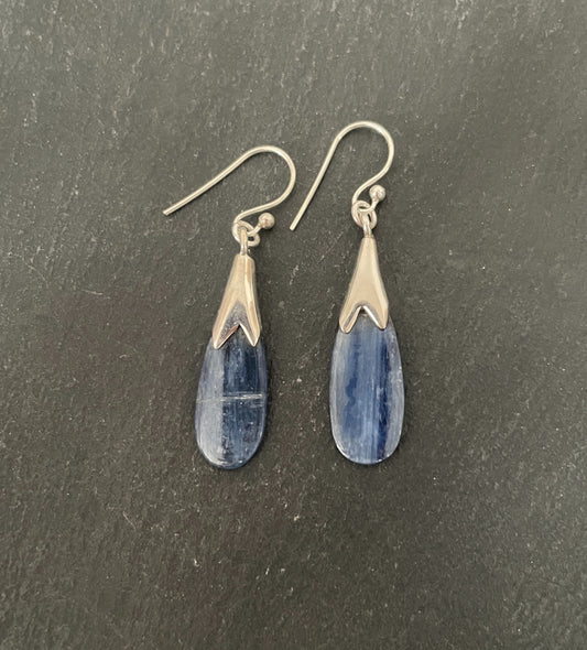 Kyanite and Silver Earrings image 0