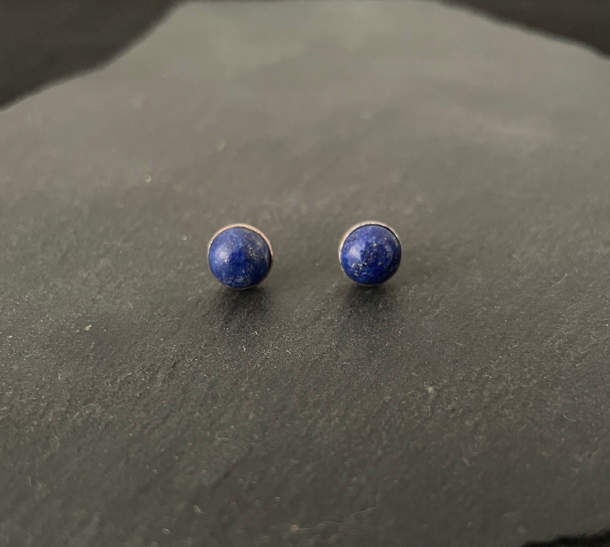 Lapis Lazuli Round Studs image 0