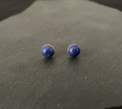 Lapis Lazuli Round Studs image 0