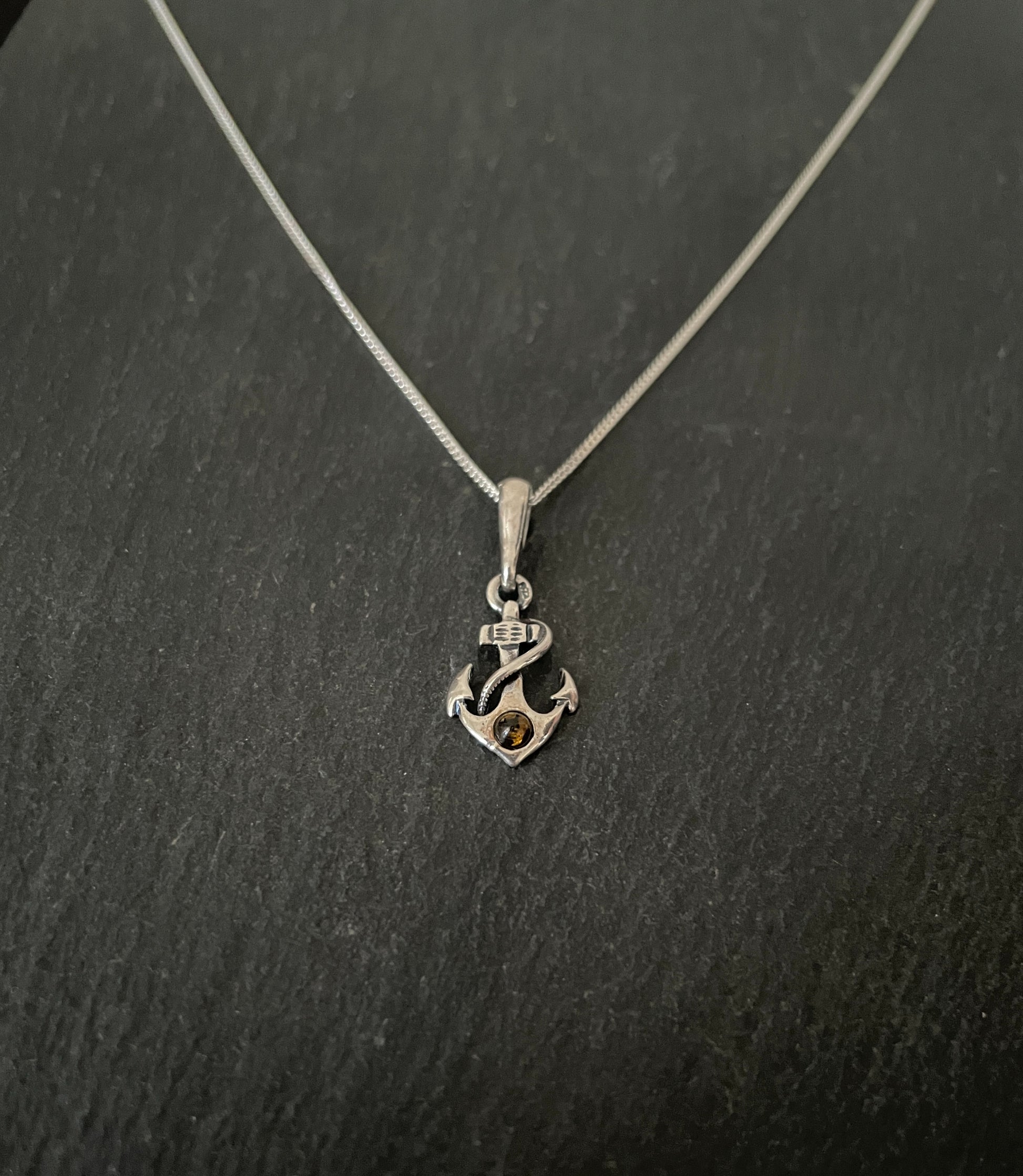 Amber Anchor Pendant image 0
