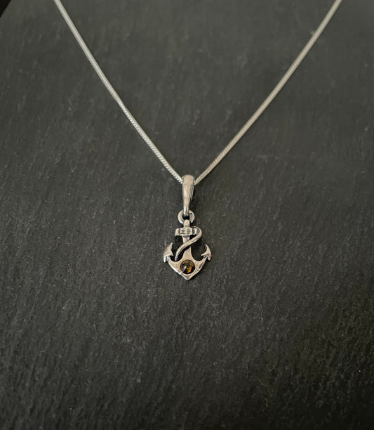 Amber Anchor Pendant image 0