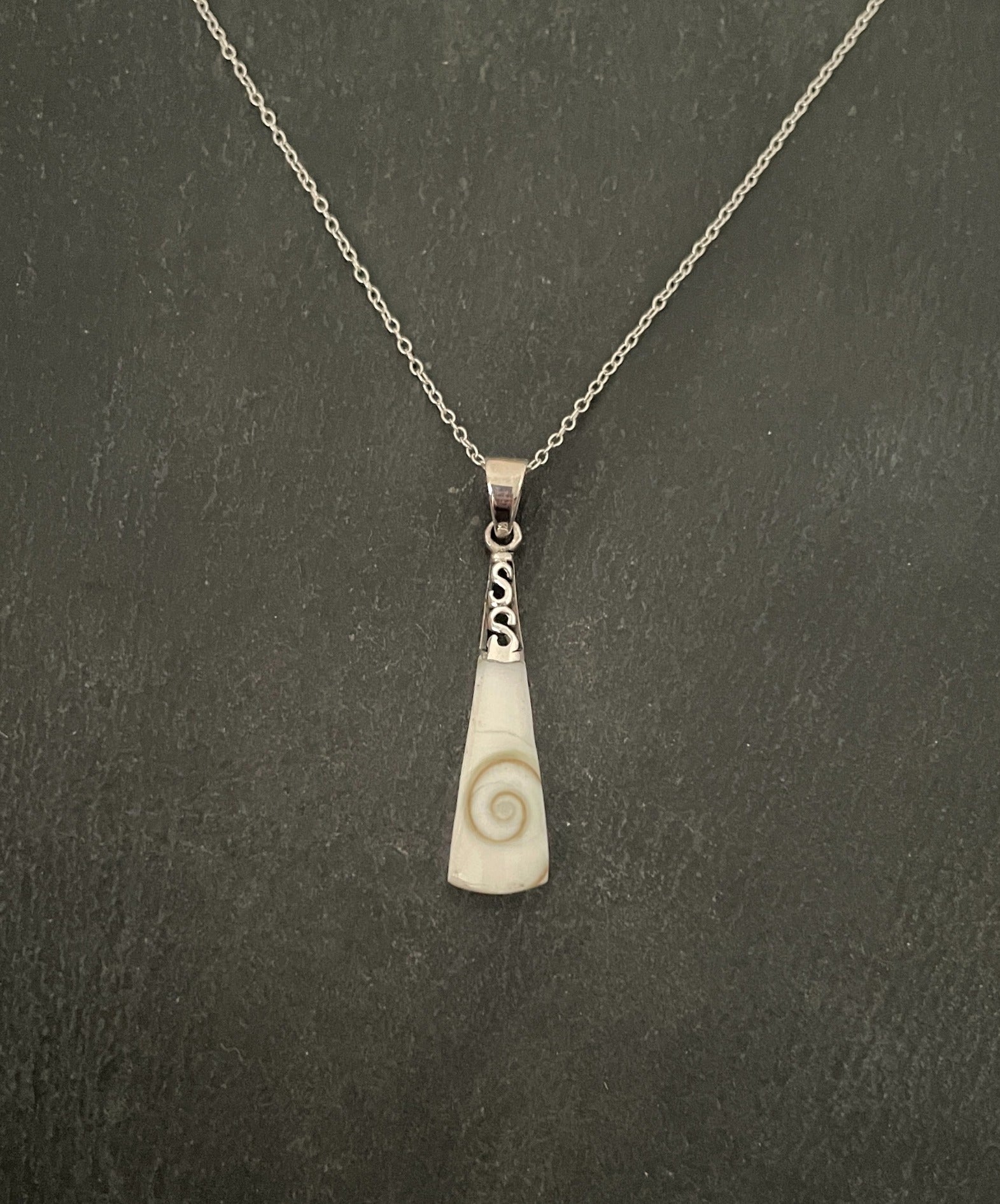 Shiva Shell and Silver Pendant image 0