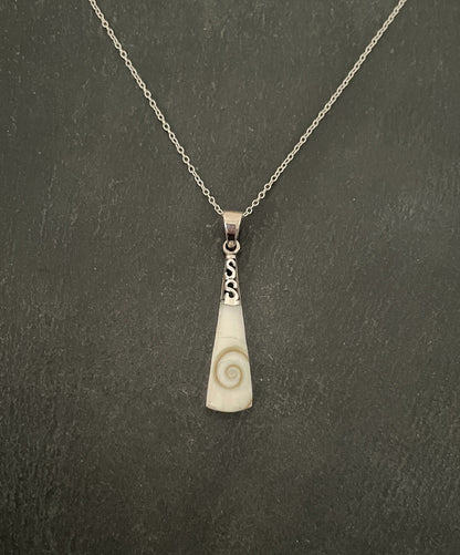 Shiva Shell and Silver Pendant image 0