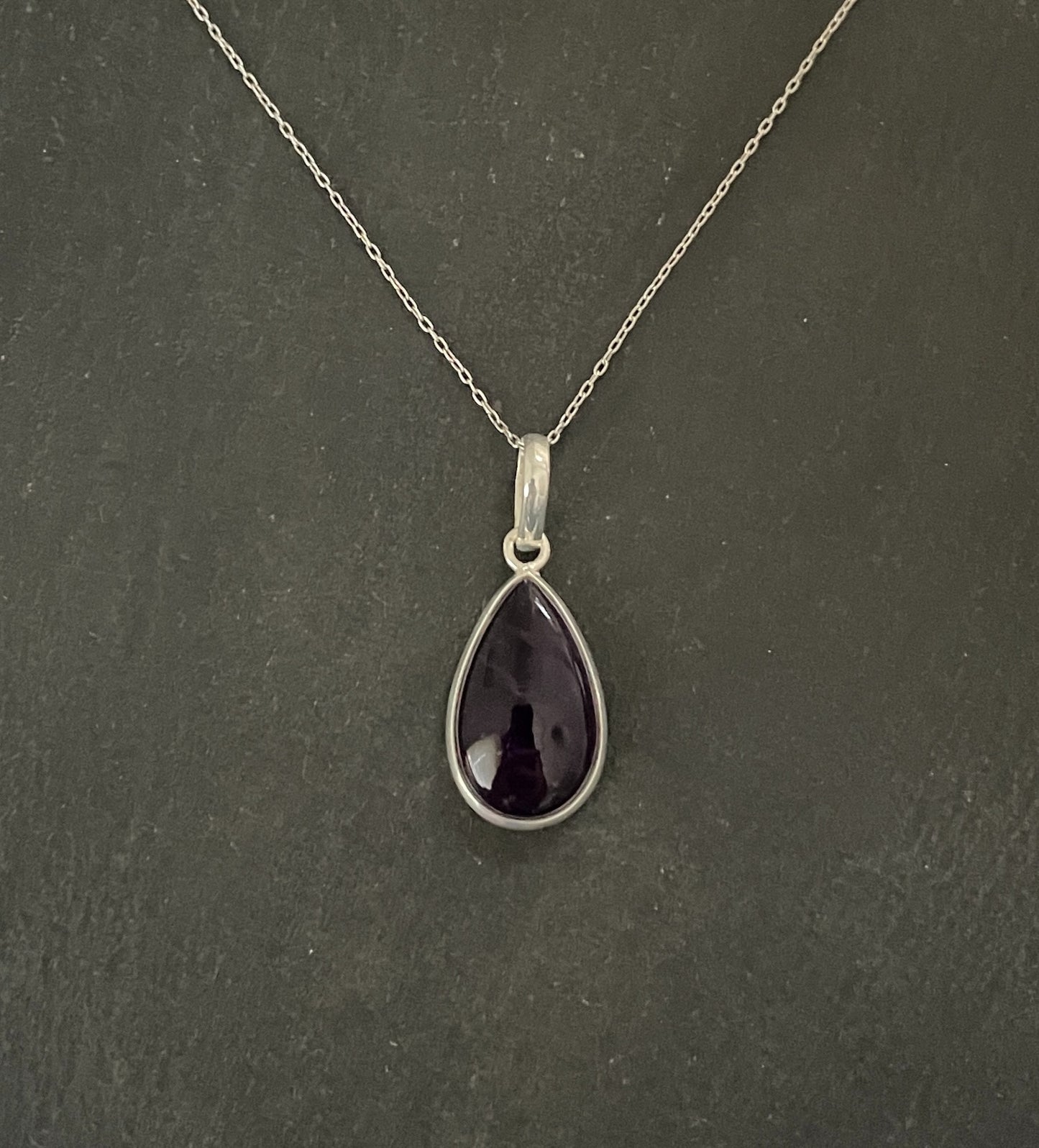 Amethyst Teardrop Pendant image 0