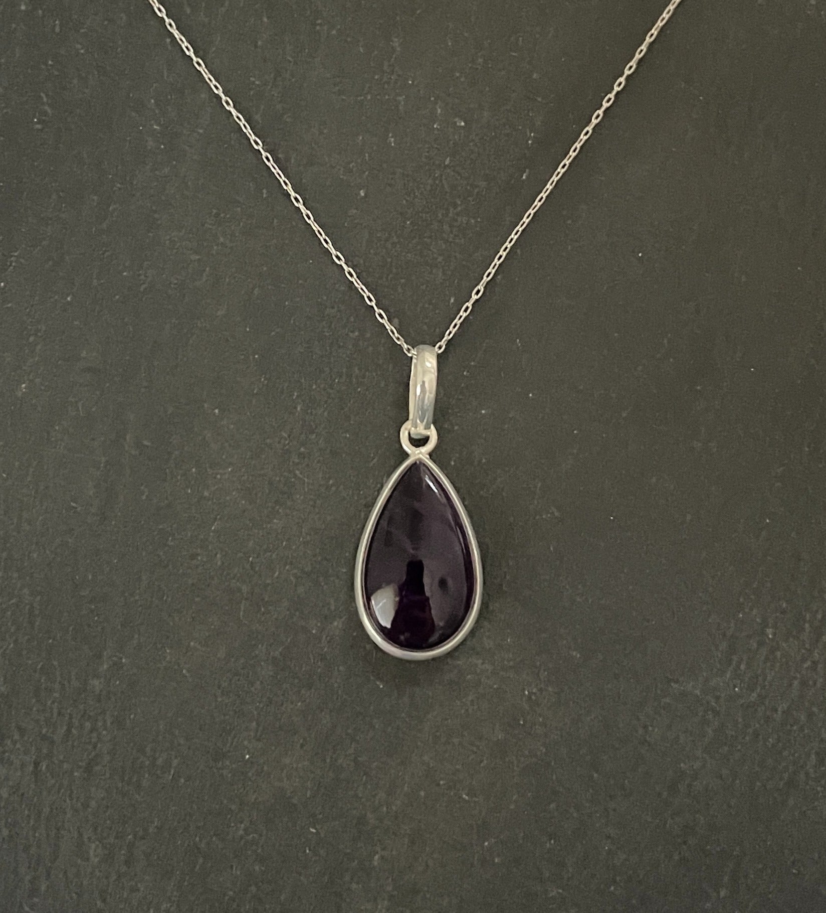 Amethyst Teardrop Pendant image 0
