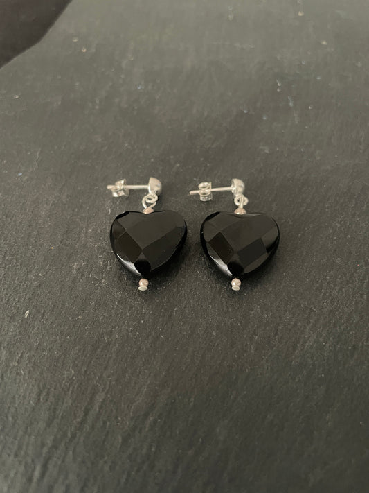 Black Onyx Earrings image 1