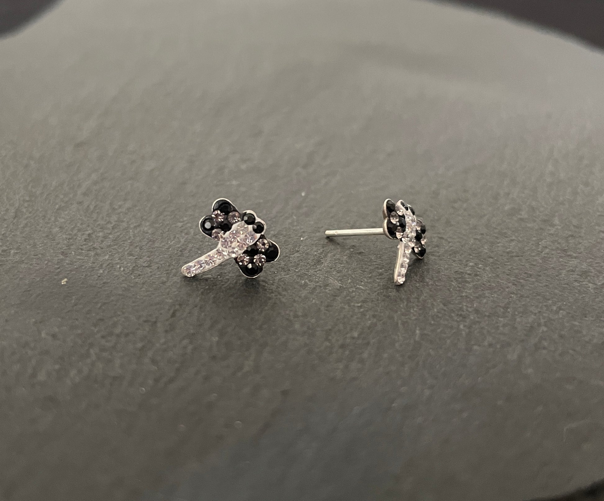 Cubic Zirconia Dragonfly Stud Earrings image 7
