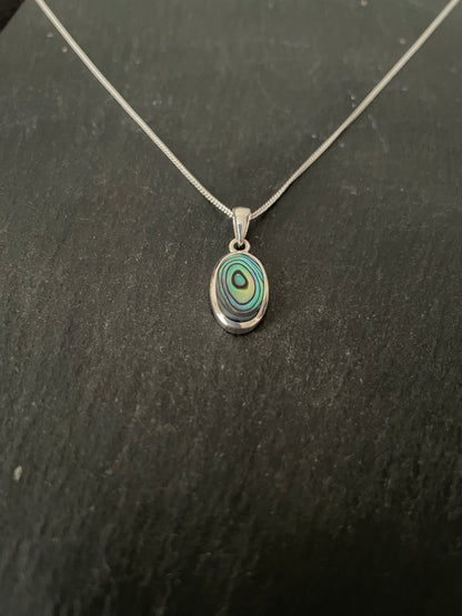 Paua Shell Oval Pendant image 1