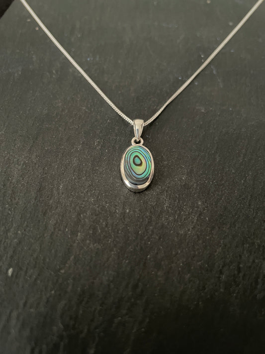 Paua Shell Oval Pendant image 1