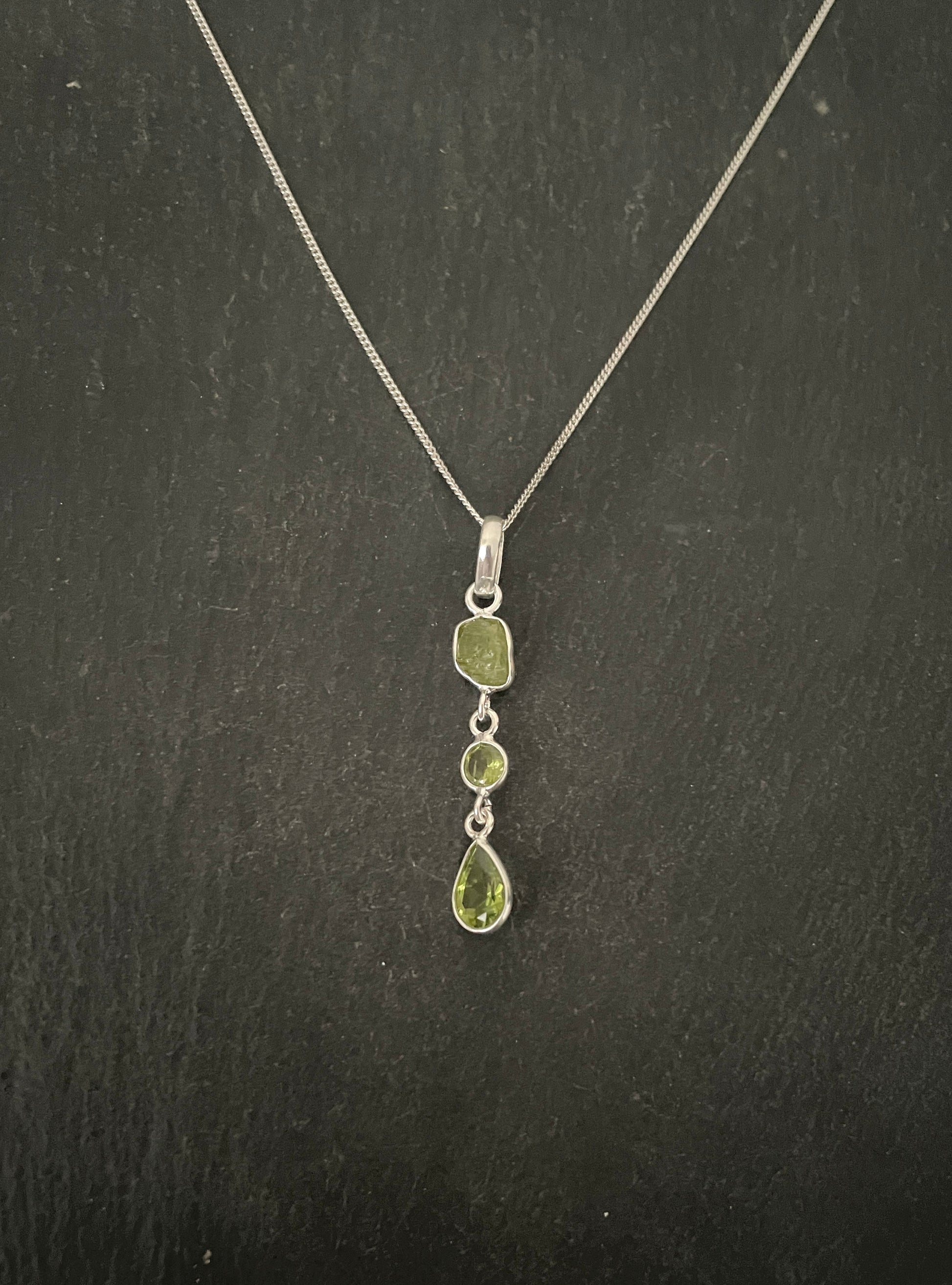 Peridot and Silver Pendant image 0