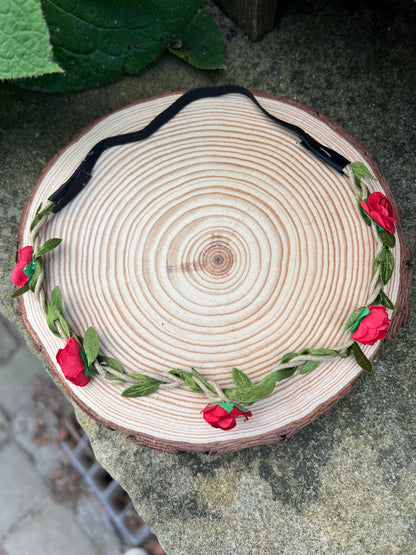 Red Flower Headband image 1
