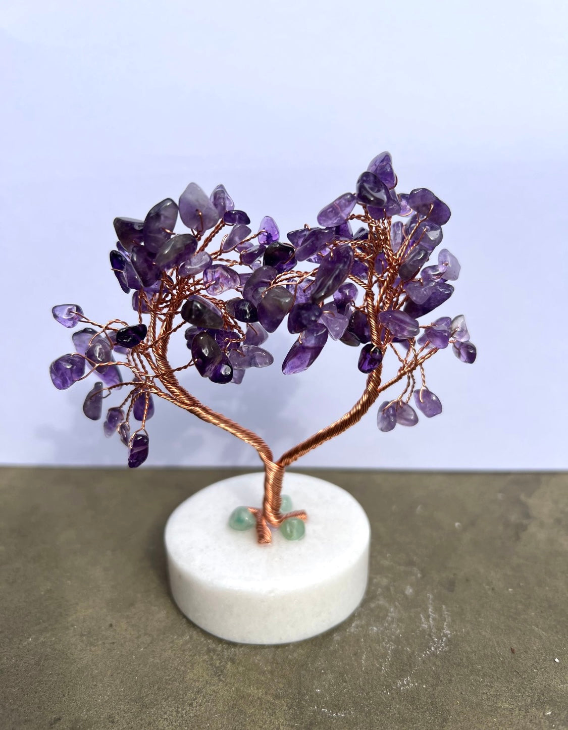 Gemstone Trees on White Stone Base image 5