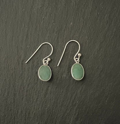 Emerald Oval Earrings image 0