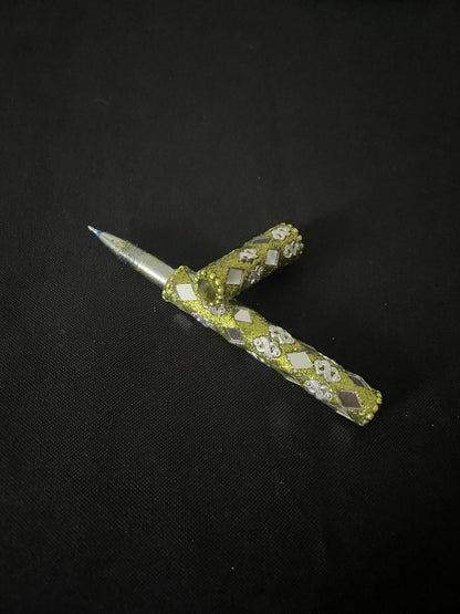 Green Glitter Pen image 1