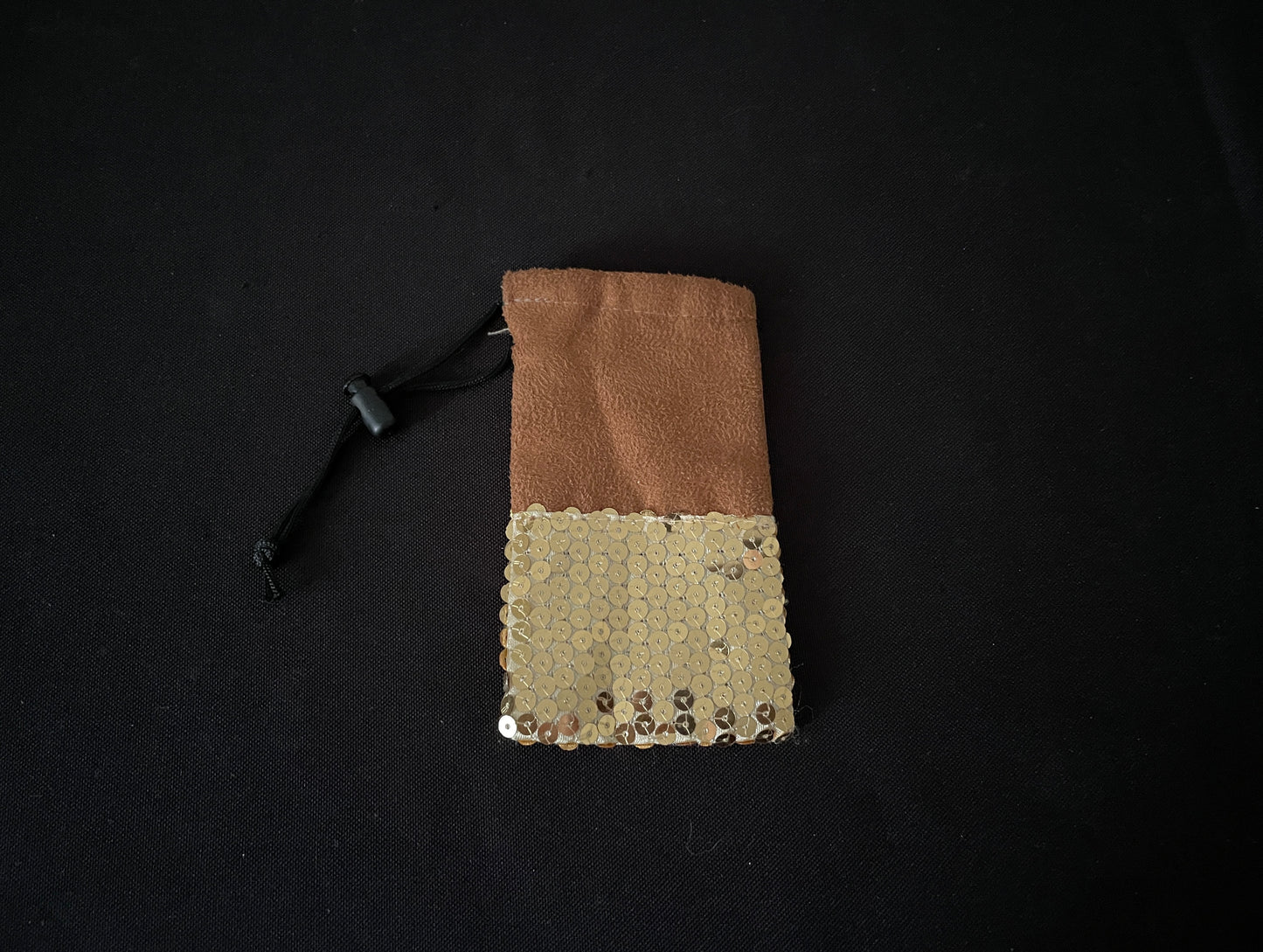 Brown and Gold Sequin Bag image 0