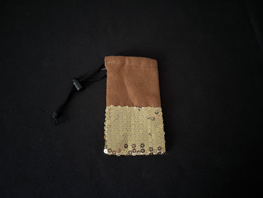 Brown and Gold Sequin Bag image 0