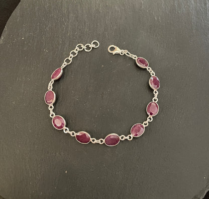 Oval Ruby Bracelet image 1