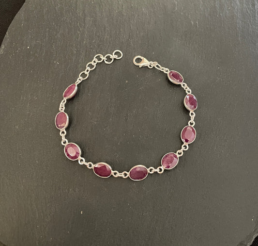 Oval Ruby Bracelet image 1