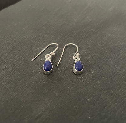 Lapis Lazuli Teardrop Earrings image 1