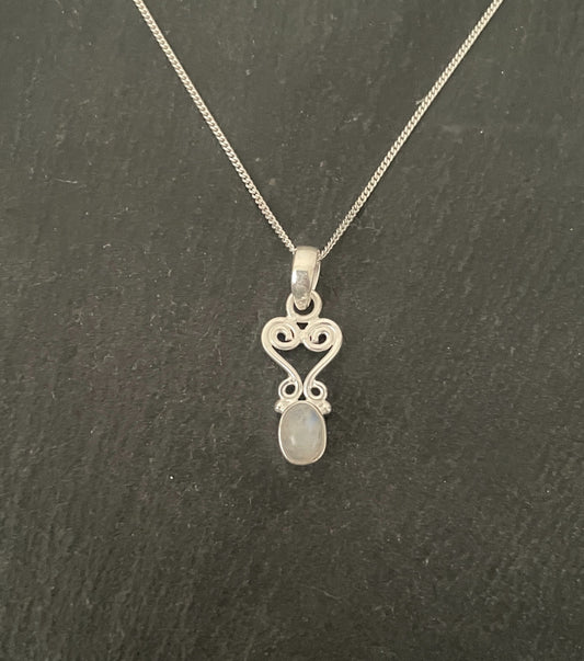 Moonstone and Silver Pendant image 0