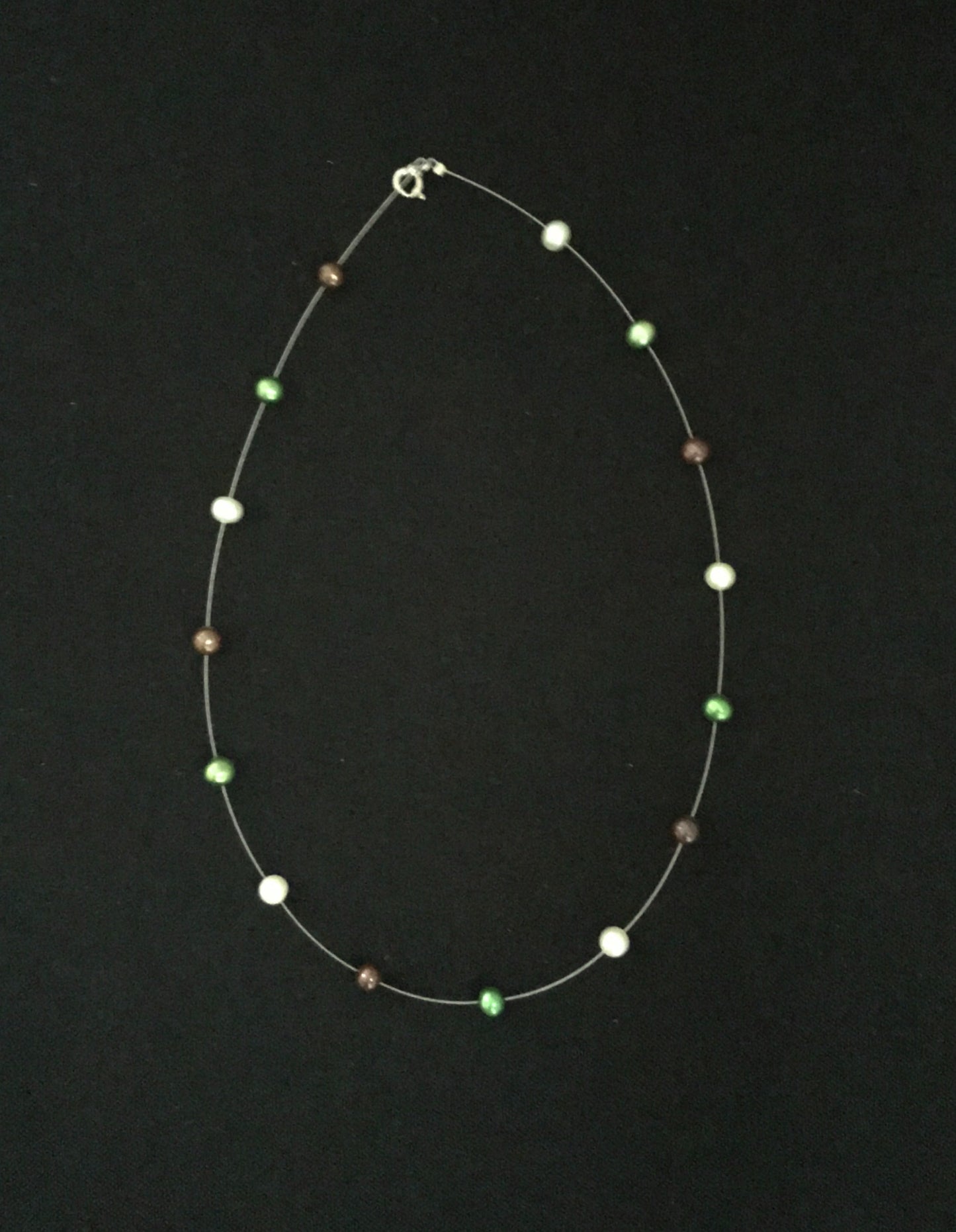 Brown Mix Pearl Necklace image 0