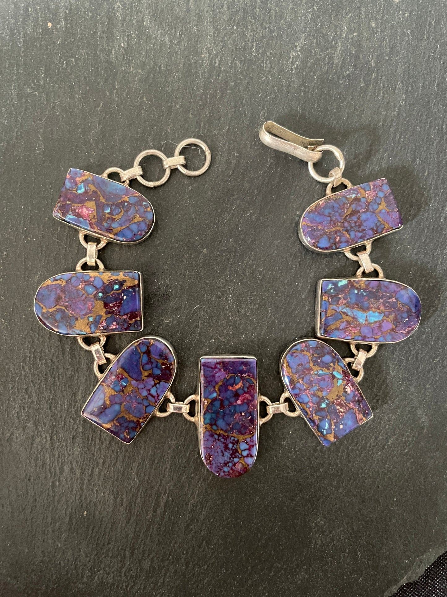 Purple Mohave Turquoise Shield-shaped Bracelet image 0