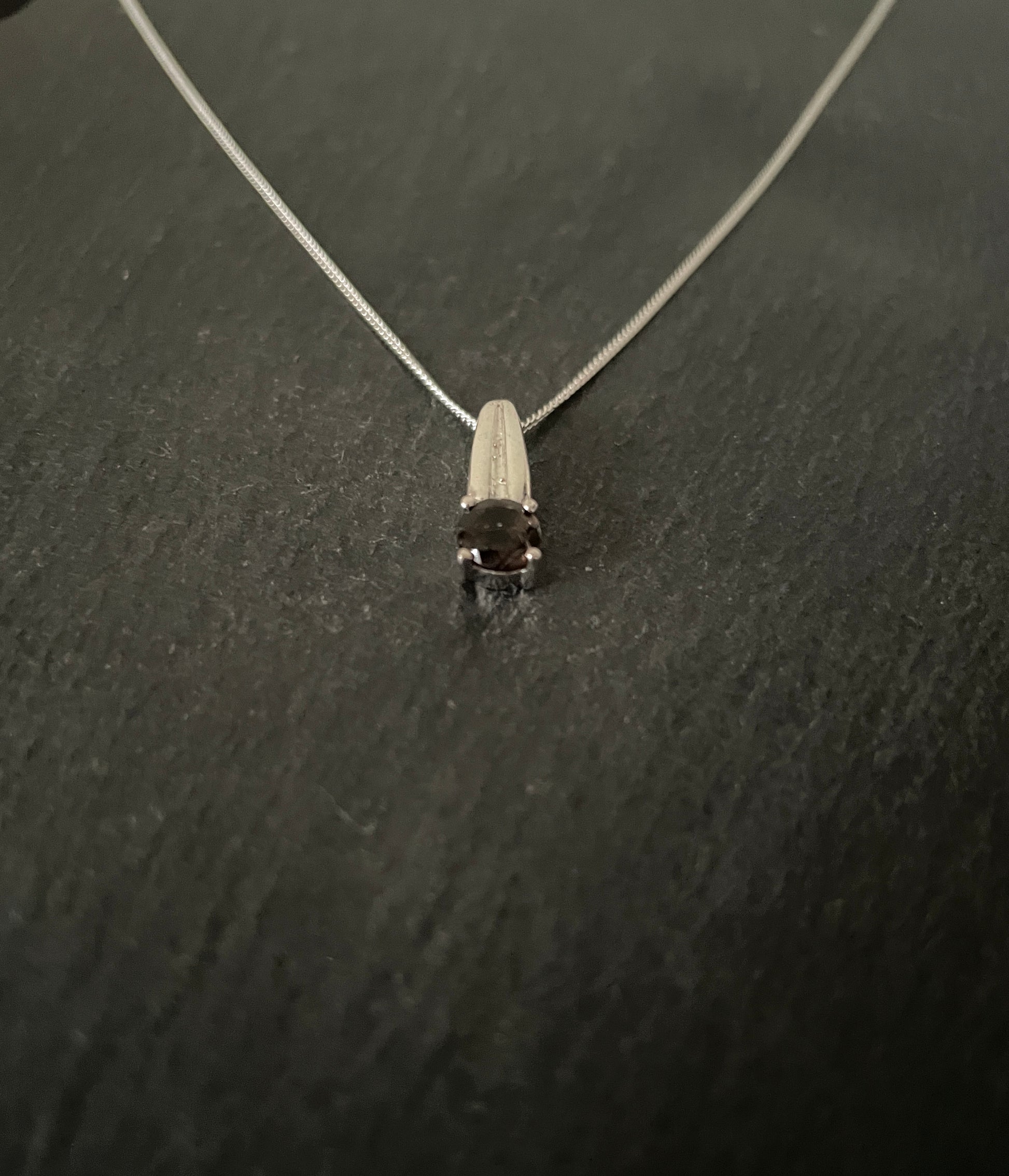 Smokey Quartz and Silver Pendant image 1