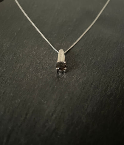 Smokey Quartz and Silver Pendant image 1