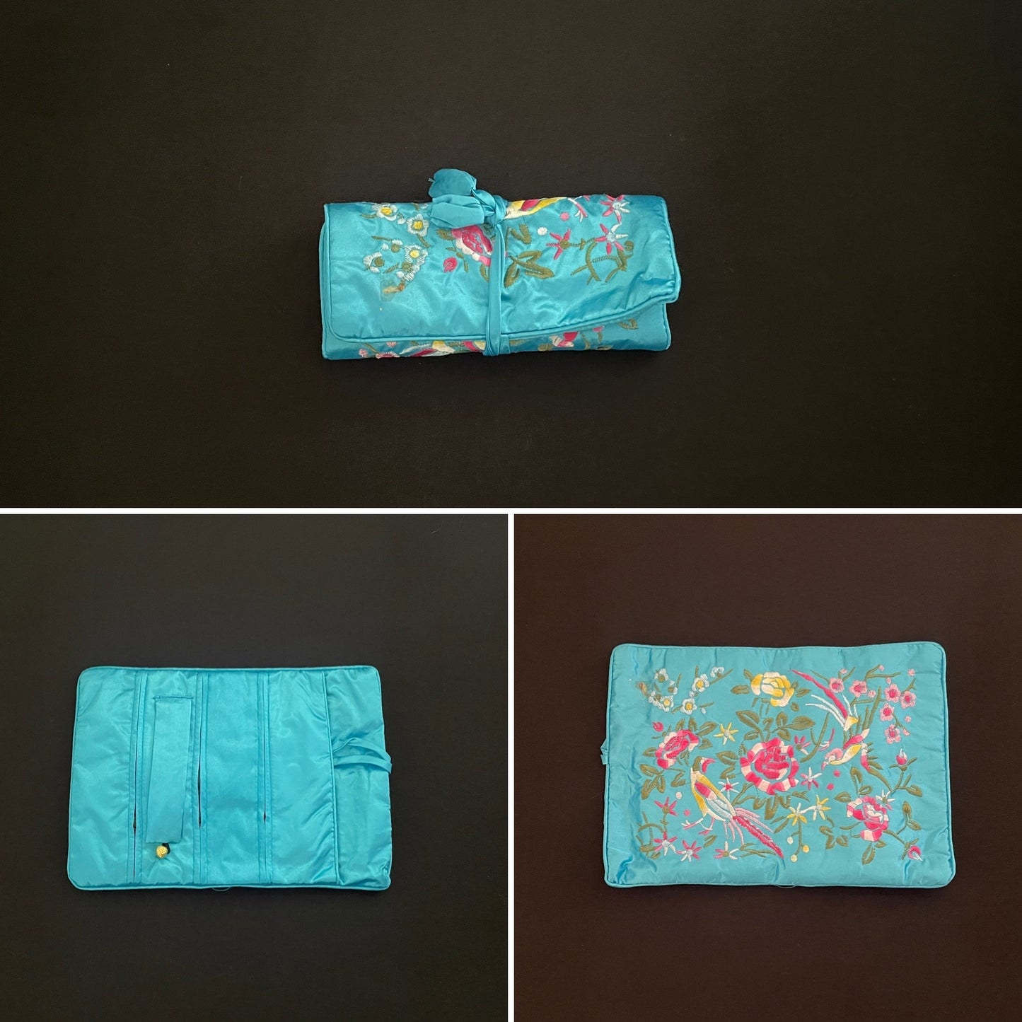 Light Blue Flower Jewellery Wrap image 0