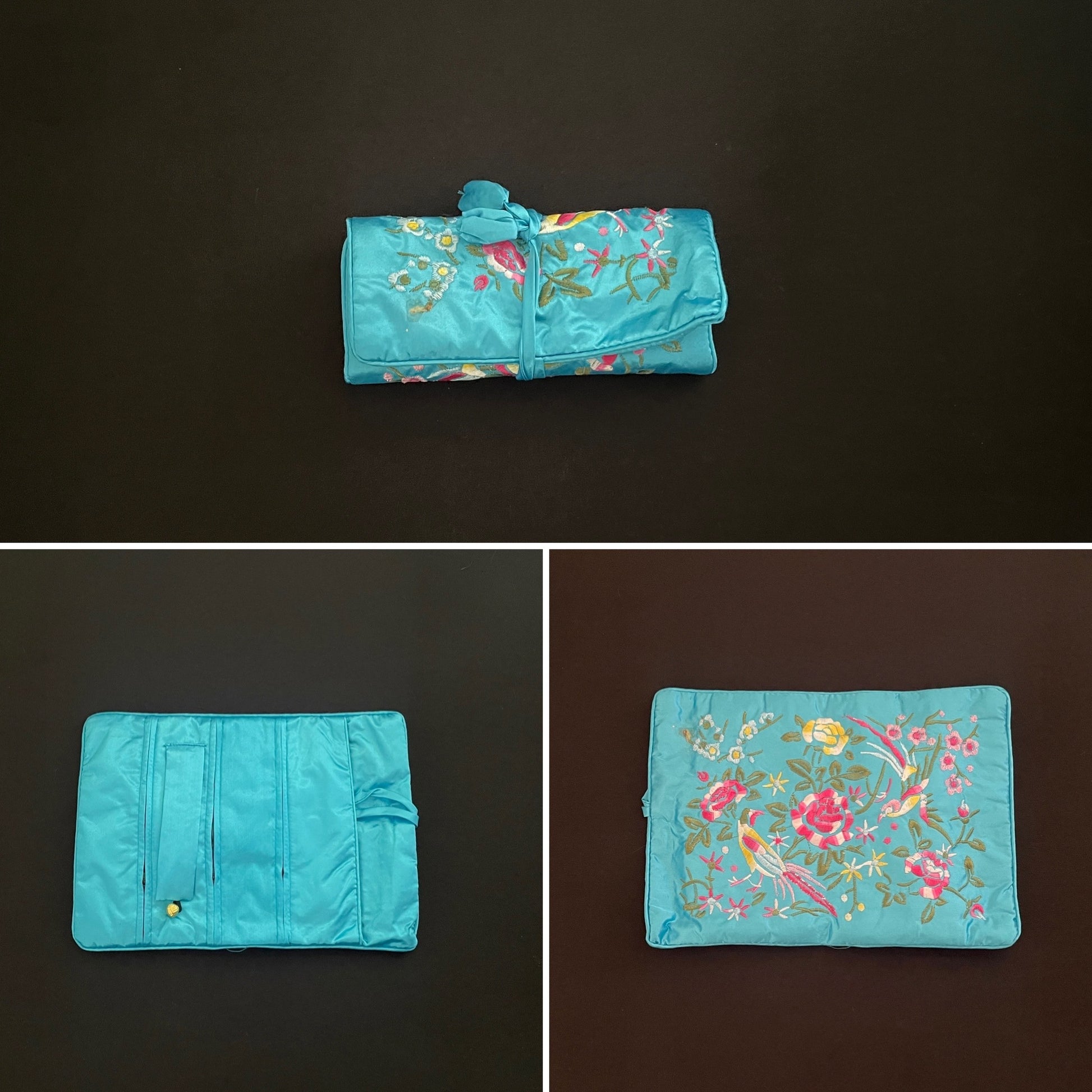 Light Blue Flower Jewellery Wrap image 0