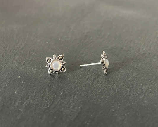 Marcasite and Gemstone Studs image 1