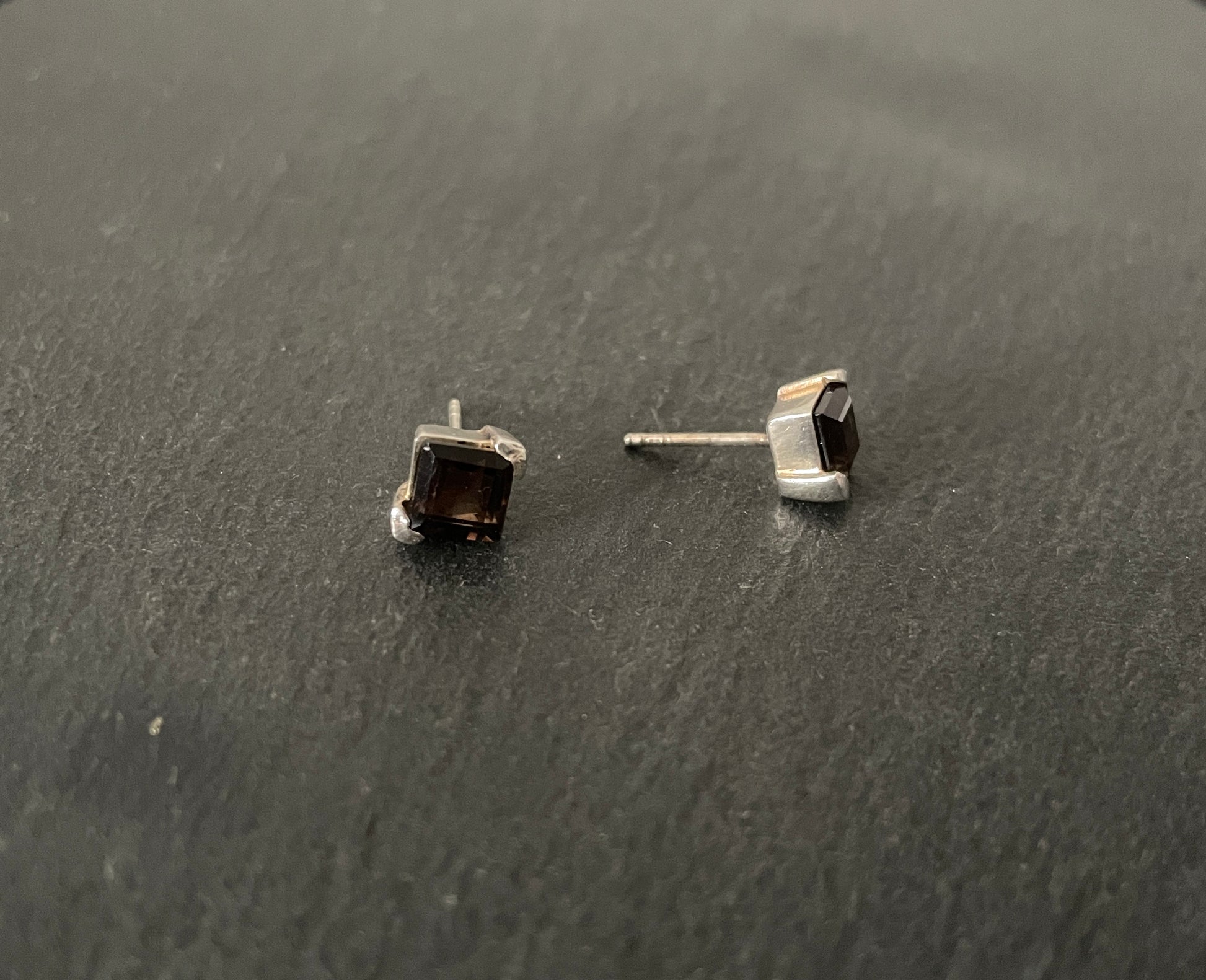 Smokey Quartz Kite Studs image 1