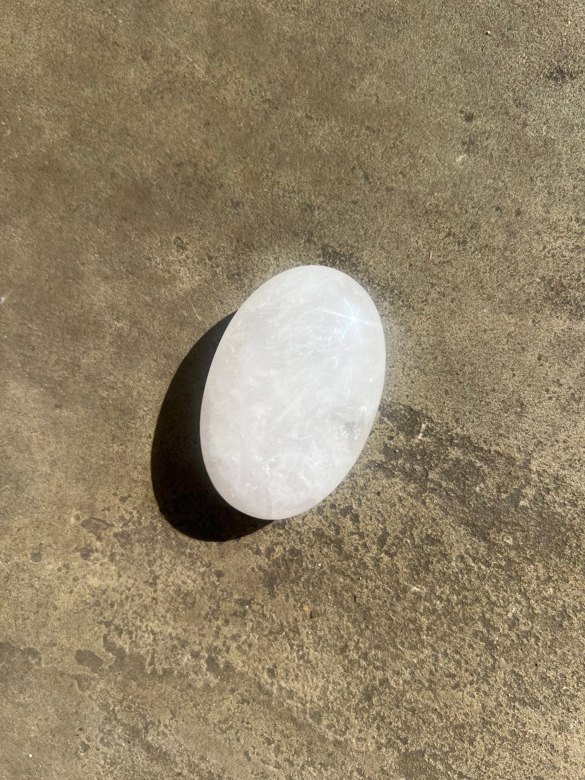Clear Quartz Palm Stone image 0