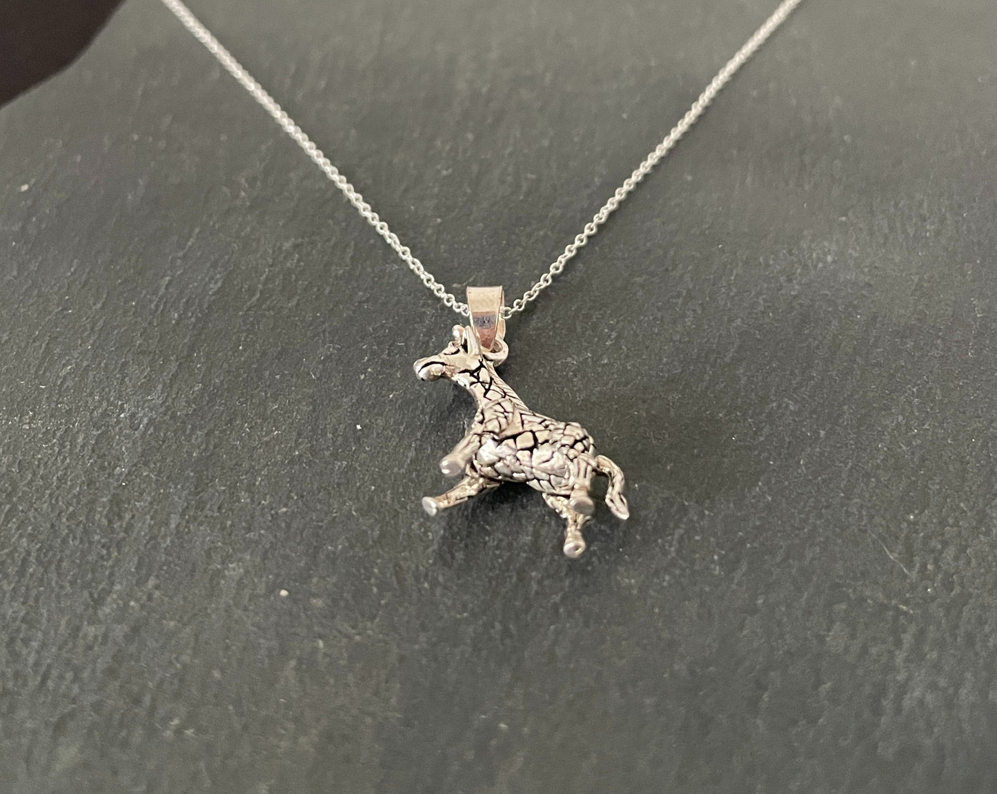 Silver Giraffe Pendant image 1