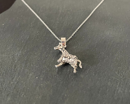 Silver Giraffe Pendant image 1