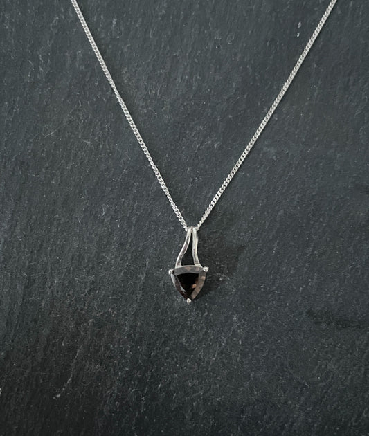 Smokey Quartz and Silver Pendant image 0